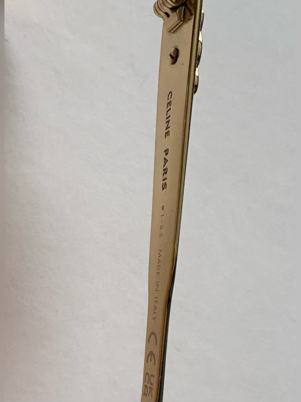 Celine Triomphe Metal Oval 01 Sunglasses - Picture 6 of 9